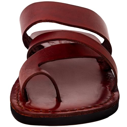 Mens/Womens Leather Biblical Sandals/Slides From Jerusalem (Shepherd's Field II)