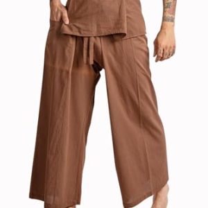 Thai Fisherman Pants - Hakama Pants Adjustable & Stylish for Yoga, Meditation, Dance, Martial Arts & More