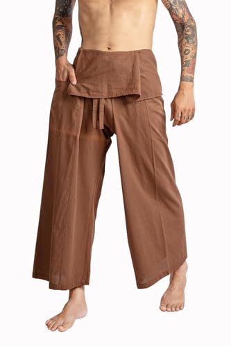 Thai Fisherman Pants - Hakama Pants Adjustable & Stylish for Yoga, Meditation, Dance, Martial Arts & More