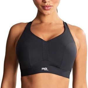 Endurance Wired Sports Bra | Black 38J | High Impact, Supportive Sports Bra for Women, Exercise & Workout Bra