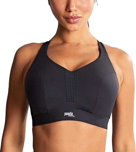 Endurance Wired Sports Bra | Black 38J | High Impact, Supportive Sports Bra for Women, Exercise & Workout Bra