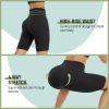 7 Pack High Waisted 5''/8'' Biker Shorts for Women - Buttery Soft Black Workout Yoga Running Spandex Yoga Shorts