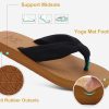 Flip Flops for Women with Arch Support Yoga Mat Comfortable Summer Beach Walking Thong Cushion Sandals Slip On Indoor Outdoor