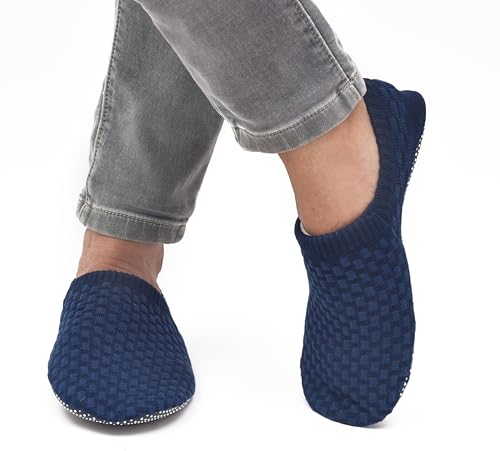 Anti Skid Non Slip Slipper Socks Men Grippy Socks Woman Yoga Pilates Barre Hospital Old Age | 2 Pairs, L/XL/XXL