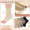 16 Pairs Cotton Toeless Socks Pedicure Socks Flip Flop Open Toe Socks Toeless Yoga Socks for Women Men