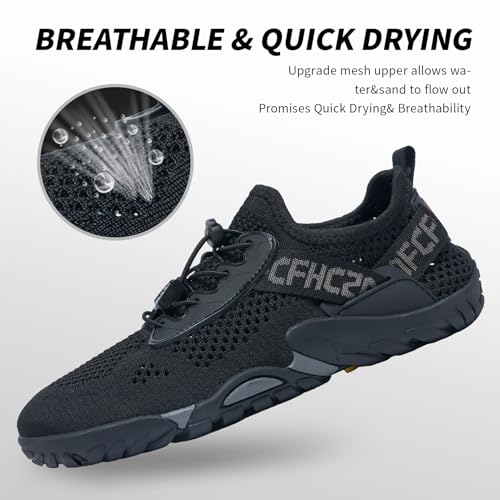 Water Shoes Men Hiking Quick Dry Aqua Barefoot Swim Beach Shoes for Pool Hike Surf Sport Yoga Diving Sailing Travel Adult Unisex