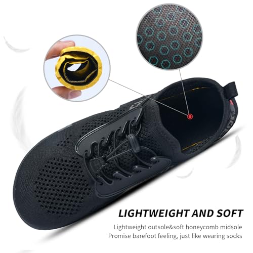 Water Shoes Men Hiking Quick Dry Aqua Barefoot Swim Beach Shoes for Pool Hike Surf Sport Yoga Diving Sailing Travel Adult Unisex