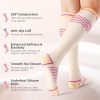 2 Pairs Compression Socks for Women, Compression Stockings Pregnancy for Leg Discomfort, Sitting, Anti-slip