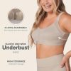 Posture Corrector Bra Wireless Front Closure Bra for Women Full Coverage