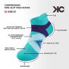 Non-Slip Compression Yoga Socks 4 Pairs with Grips for Pilate Ballet Barre Barefoot Hospital for Women and Men