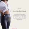 - Faux Leather Leggings | Sculpting Yet Soft & Flexible | Raw-Cut Finish | Machine Washable, Retains Shape & Color