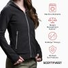 Glow Hoodie for Women - 18 Hidden Pockets - Lightweight Zip Up Sweatshirt for Travel & More