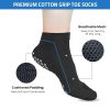 Soxsense Multi-Pack Sports Grip Toe Socks with Cushion, Non-Slip Finger Socks for Pilates, Home Gym, Soccer, basketball