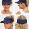 Sport Sun-Visor Hat Men Women Summer UV Protection, Lightweight Cooling Golf Running Tennis Sweat-Band Cap