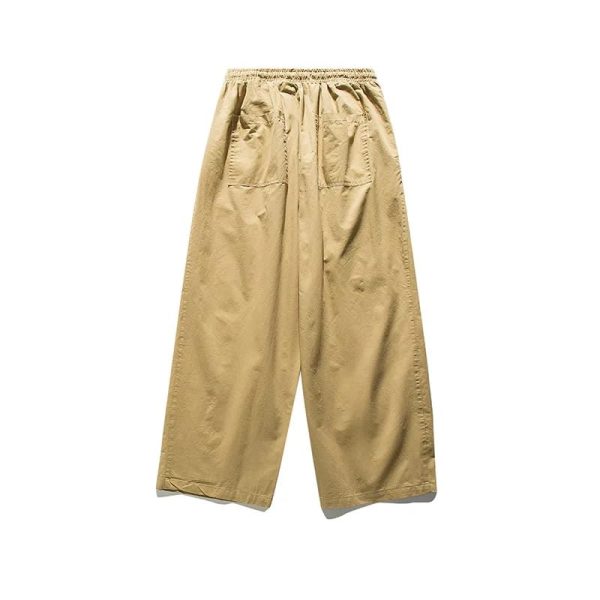 Wide Leg Pants Men Streetwear Loose Casual Cargo Women Japan Trousers