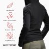 Glow Hoodie for Women - 18 Hidden Pockets - Lightweight Zip Up Sweatshirt for Travel & More