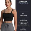 Women's Workout Sports Bras Fitness Yoga Crop Tank Twist Back Cami