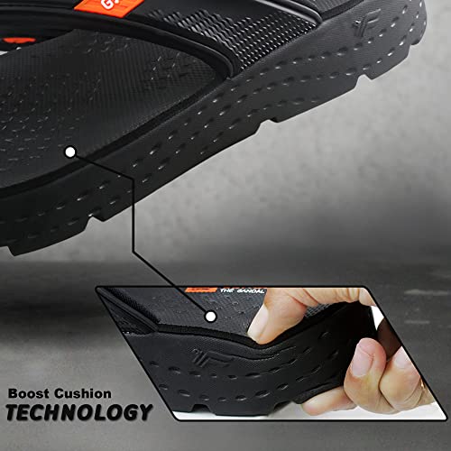 SIMPLUS Wide Women Non-Slip Cuhion Yoga Mat Athletic Slide Sandals