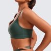 Butterluxe V-Neck Sports Bras for Women - Adjustable Thin Straps Padded Yoga Top Basic Wireless Camisole