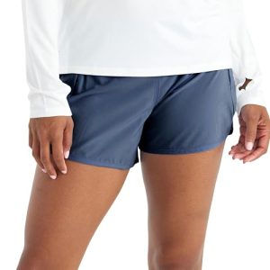Women's Lined Breeze Short - Moisture-Wicking Active Shorts with Sun Protection UPF 50+ and Bamboo Viscose Liner