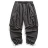 Men Loose Casual Elastic Waist Cargo Pants Male Streetwear Sport Trousers Women Hop