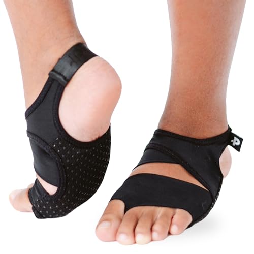 Lite Grip Pilates Socks for Women & Men – Non-Slip Yoga, Barre, Toeless Socks with Arch Support