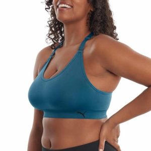 Women Sports Bra, 3-Pack (Adriatic/Ocean Tropic/Heather Gray, X-Large)