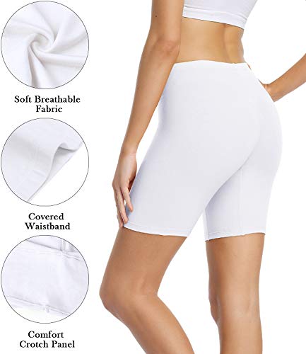 Women's Anti Chafing Cotton Underwear Boy Shorts Long Leg Boyshorts Panties 3 Pack