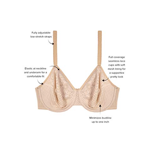 Women's Visual Effects Minimizer Bra, Slate