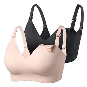 Nursing Bras for Breastfeeding, YN21 Seamless Ultra Comfort Maternity Bra, Natural Shape, Pregnancy Sleep Bralette