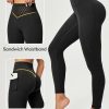 Scrunch Butt Lifting Leggings for Women Tummy Control No Front Seam Compression Workout Leggings with Pockets Yoga Pants