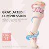 2 Pairs Compression Socks for Women, Compression Stockings Pregnancy for Leg Discomfort, Sitting, Anti-slip