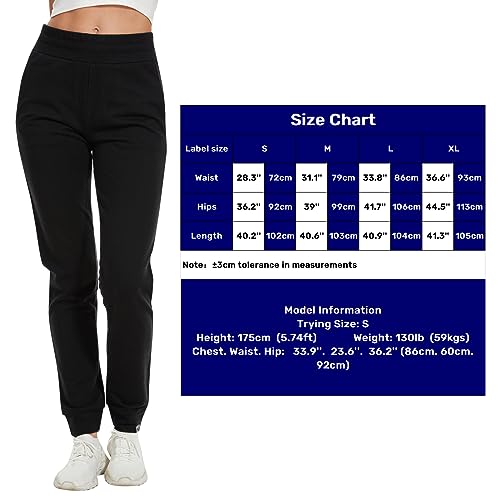 Women's Merino Wool Jogger Pant Thermal Sweatpant for Running Breathable Wicking Anti-Odor
