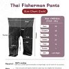 Thai Fisherman Pants - Hakama Pants Adjustable & Stylish for Yoga, Meditation, Dance, Martial Arts & More