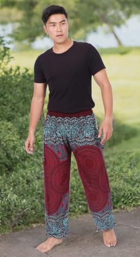 Mens Yoga Harem Lounge Boho Parachute Loose Baggy Pants