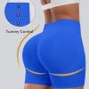 Workout Gym Biker Shorts, High Waisted Butt Lifting Scrunch Butt Sports Seamless Shorts Sets 4 Piece