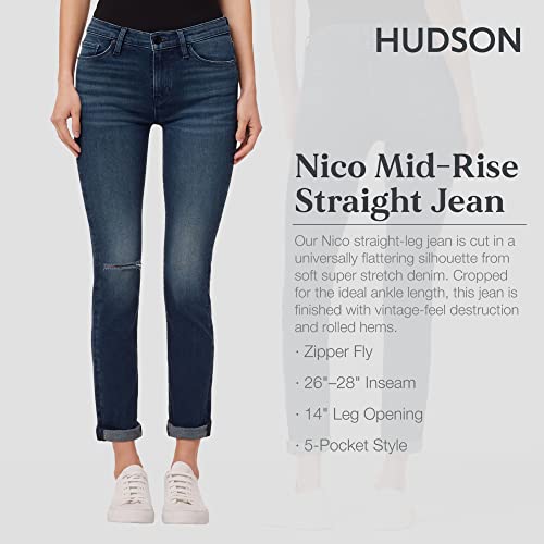 Women's Nico Mid-Rise Straight Leg Ankle Jean