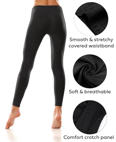 Womens Ultra Soft Cotton Stretch Full Length Footless Leggings Skinny Pant Tights | Multi Packs & Colors