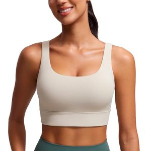 Butterluxe Womens U Back Sports Bra - Scoop Neck Padded Low Impact Yoga Clothes Workout Crop Top with Built in Pads