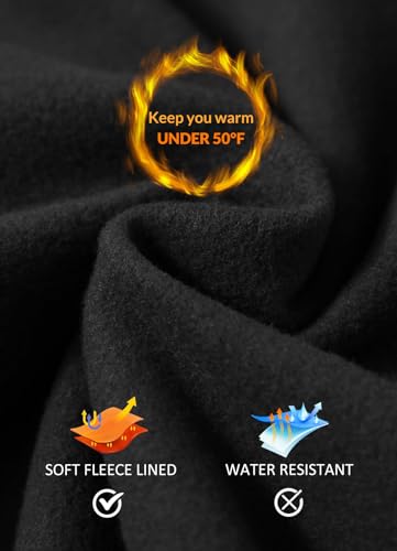 Women's Fleece Lined Leggings Thermal Warm Winter Tights High Waisted Yoga Pants Cold Weather with Pockets