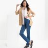 Women's Starfish High Rise Knit Denim Straight Jeans