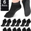 Grip Socks for Women Men Pilates Grip Socks Non Slip Yoga Sock with Grips for Barre Barefoot Hospital Grippy Sock