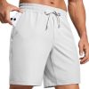 Men's Linerless Workout Shorts - 7'' Quick Dry for Running Sports Athletic Gym with Pockets