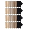 16 Pairs Cotton Toeless Socks Pedicure Socks Flip Flop Open Toe Socks Toeless Yoga Socks for Women Men