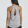 5 Pack: Women's Crossback Keyhole Open Back Workout Tank Top Dry-Fit Sleeveless Yoga Gym (Available in Plus)