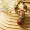 Original handmade soft ceramic crystal stone necklace, beautiful pendant necklace for both men and women, natural crystal