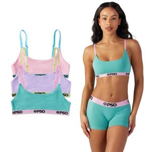 Women's Modal Premium Sports Bralette - Scoop Neck Bralette for Women with Breathable Fabric and Adjustable Straps