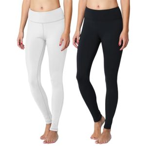Women's Fleece Lined Leggings Thermal Warm Winter Tights High Waisted Yoga Pants Cold Weather with Pockets