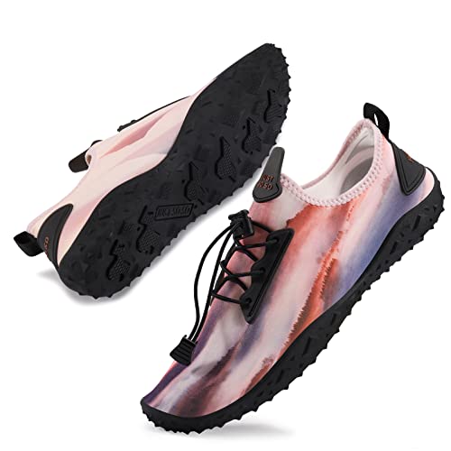 Men Women Water Sports Shoes Slip-on Quick Dry Aqua Swim Shoes for Pool Beach Surf Walking Water Park