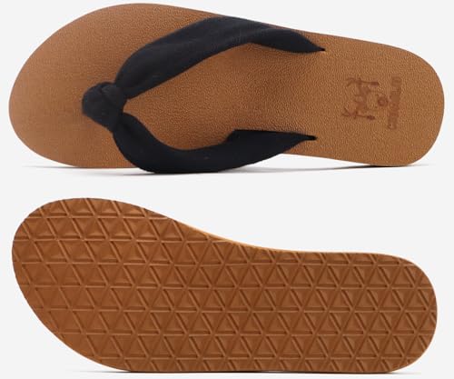 Flip Flops for Women with Arch Support Yoga Mat Comfortable Summer Beach Walking Thong Cushion Sandals Slip On Indoor Outdoor